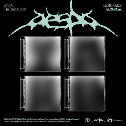 [Album]AESPA (에스파) - Lemonade (2nd Regular Album) [MUTANT] [RANDOM] - product_vendor,