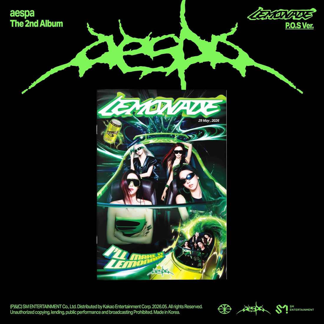 [Album]AESPA (에스파) - Lemonade (2nd Regular Album) [P.O.S] - product_vendor,