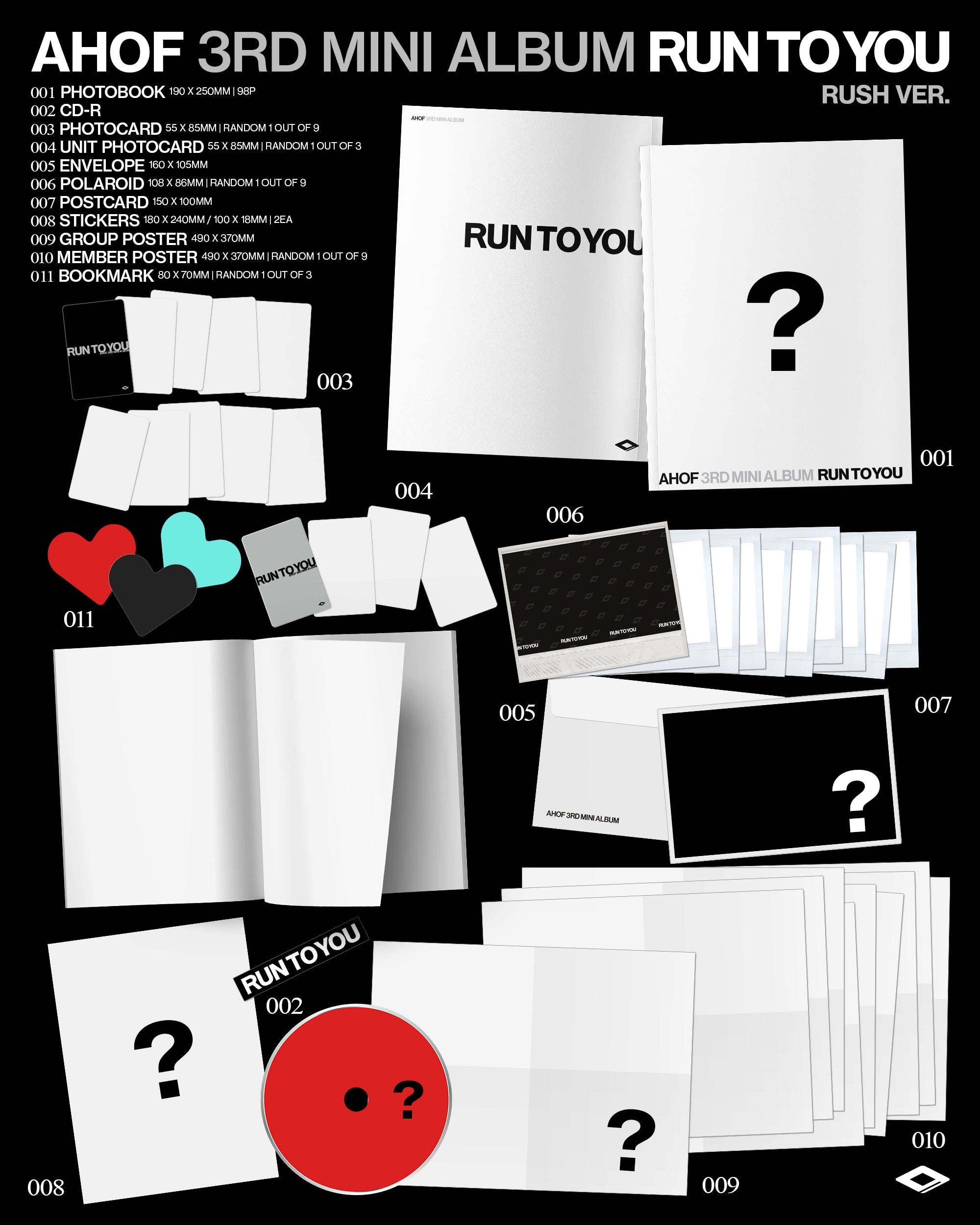 [Album]AHOF - RUN TO YOU (3rd Mini) [PHOTOBOOK Ver.] [RANDOM]-product_vendor, lowest price, EU shipping, Pre order benefit