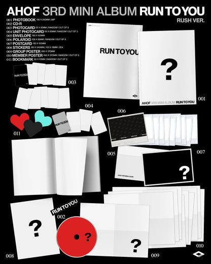 [Album]AHOF - RUN TO YOU (3rd Mini) [PHOTOBOOK Ver.] [RANDOM]-product_vendor, lowest price, EU shipping, Pre order benefit