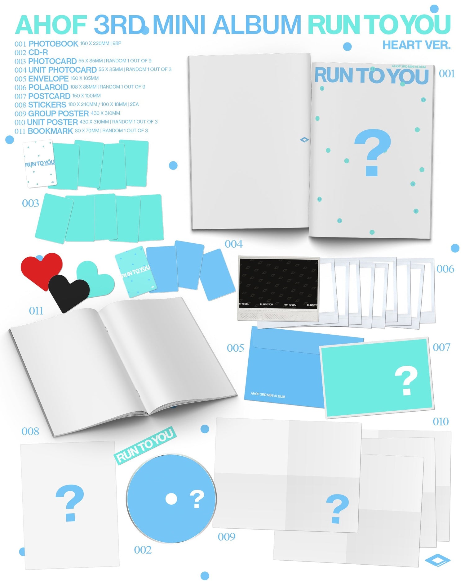 [Album]AHOF - RUN TO YOU (3rd Mini) [PHOTOBOOK Ver.] [RANDOM]-product_vendor, lowest price, EU shipping, Pre order benefit