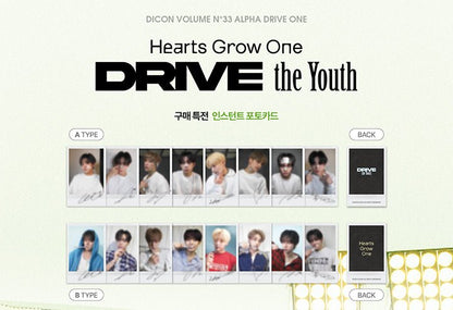 [Visual Goods]ALPHA DRIVE ONE - SANGHYEON, DICON VOLUME 33 - DRIVE THE YOUTH and HEARTS GROW ONE (B - TYPE) - product_vendor,