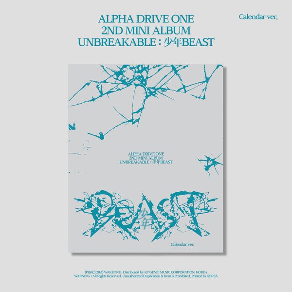 [Album]ALPHA DRIVE ONE - UNBREAKABLE:少年BEAST (2nd Mini Album) [Calendar Ver.]-product_vendor, lowest price, EU shipping, Pre order benefit