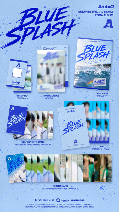 [Album]AMBIO - BLUE SPLASH (Summer Special Single) [POCA ALBUM Ver.]-product_vendor, lowest price, EU shipping, Pre order benefit