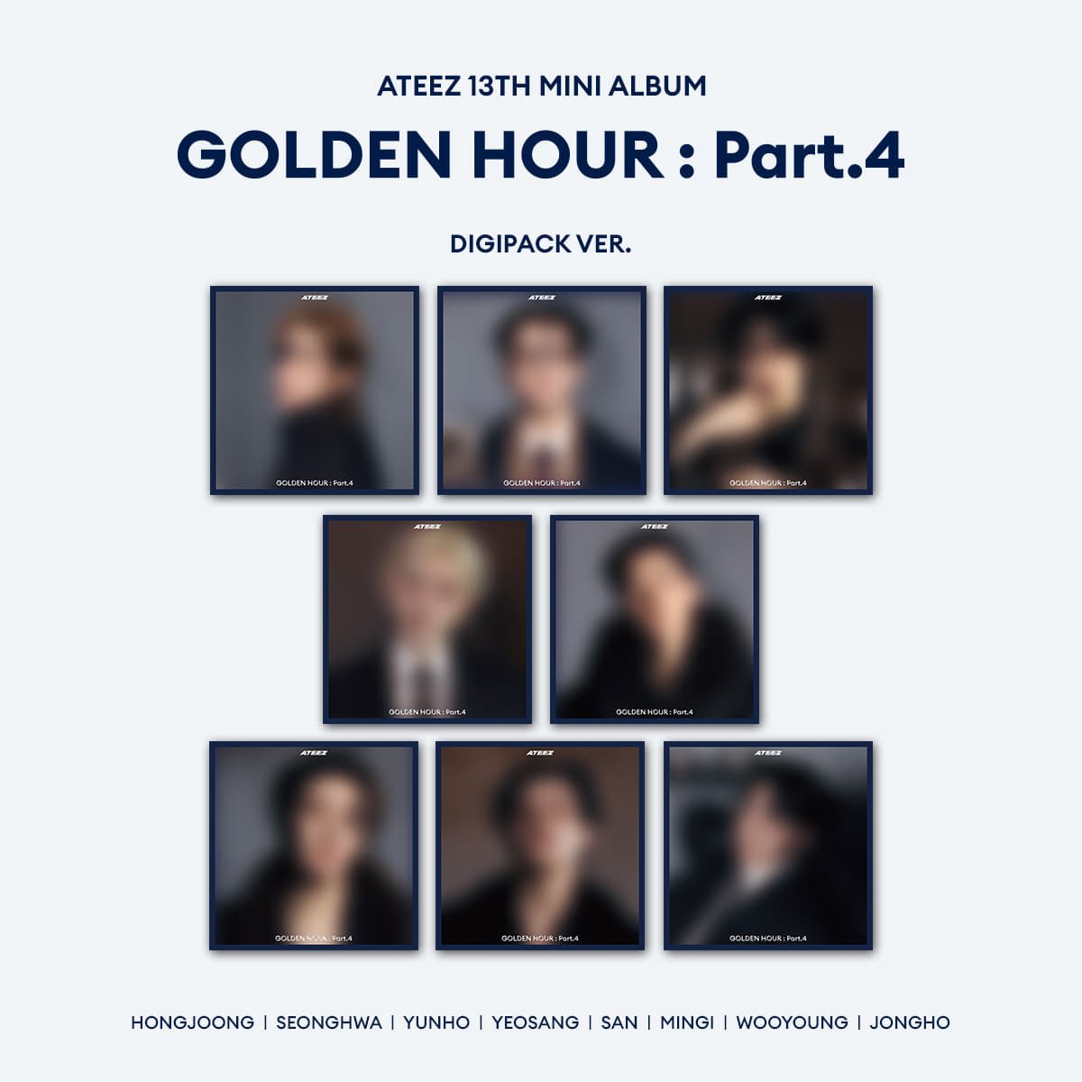 [Album]ATEEZ - GOLDEN HOUR : Part.4 [Digipack Ver. / 8 versions set RANDOM] - product_vendor,