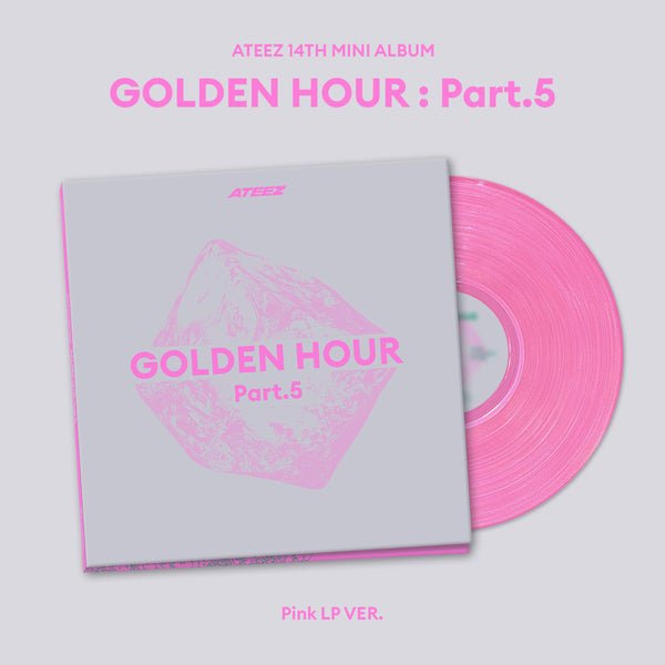 [Album]ATEEZ - GOLDEN HOUR : Part.5 (Limited Stocks) [Pink LP Ver.]-product_vendor, lowest price, EU shipping, Pre order benefit