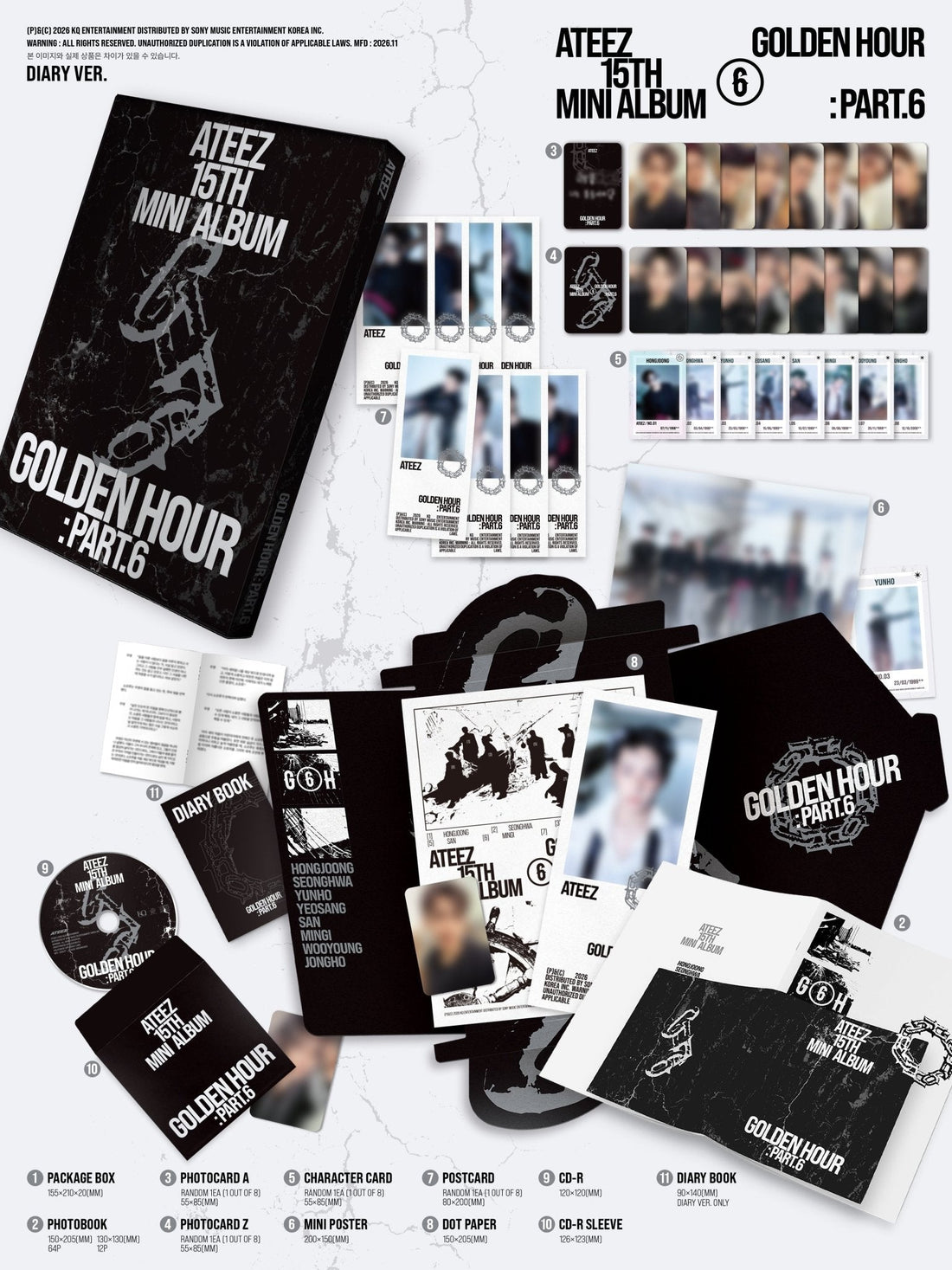 [album]ATEEZ - GOLDEN HOUR : Part.6 (15th mini) [Z Ver.]-