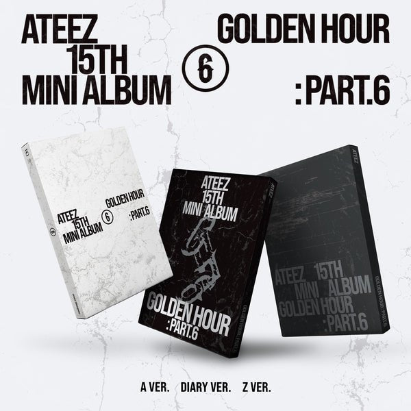 ATEEZ - GOLDEN HOUR : Part.6 (15th mini, A / DIARY / Z) [Standard Ver.] [SET] [SOUNDWAVE]