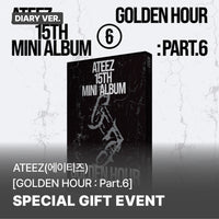 [album]ATEEZ - GOLDEN HOUR : Part.6 (15th mini) [Diary Ver.]-#product_vendor,# lowest price, EU shipping, Pre order benefit