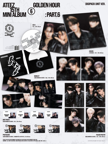 [album]ATEEZ - GOLDEN HOUR : Part.6 (15th mini) [DIGIPACK UNIT Ver.] [RANDOM]-