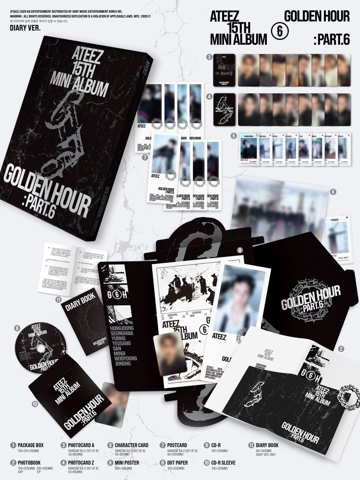 [album]ATEEZ - GOLDEN HOUR : Part.6 (15th mini) [Z Ver.]-