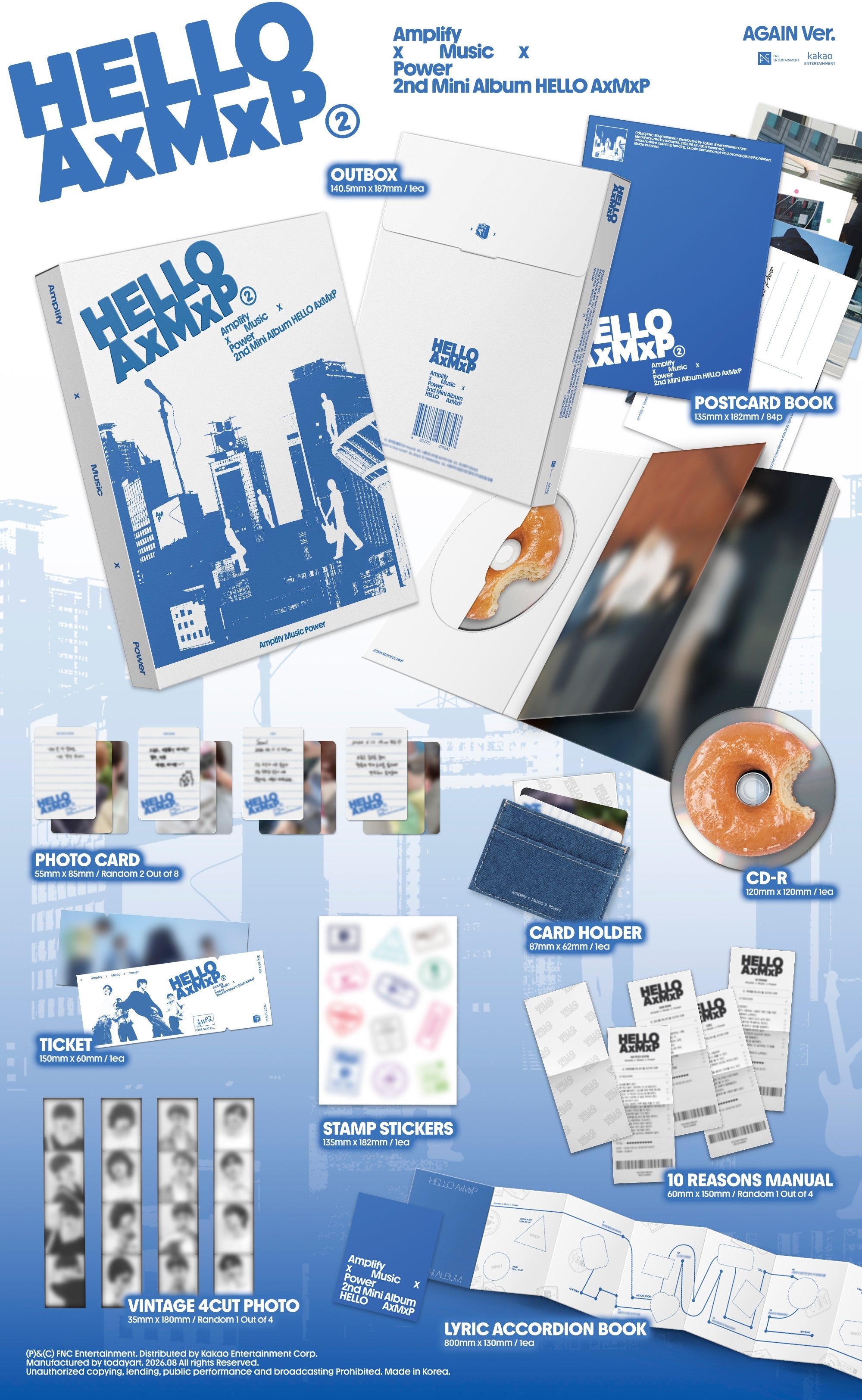 [Album]AXMXP - HELLO AxMxP [HELLO / AGAIN Ver.] [SET]-product_vendor, lowest price, EU shipping, Pre order benefit