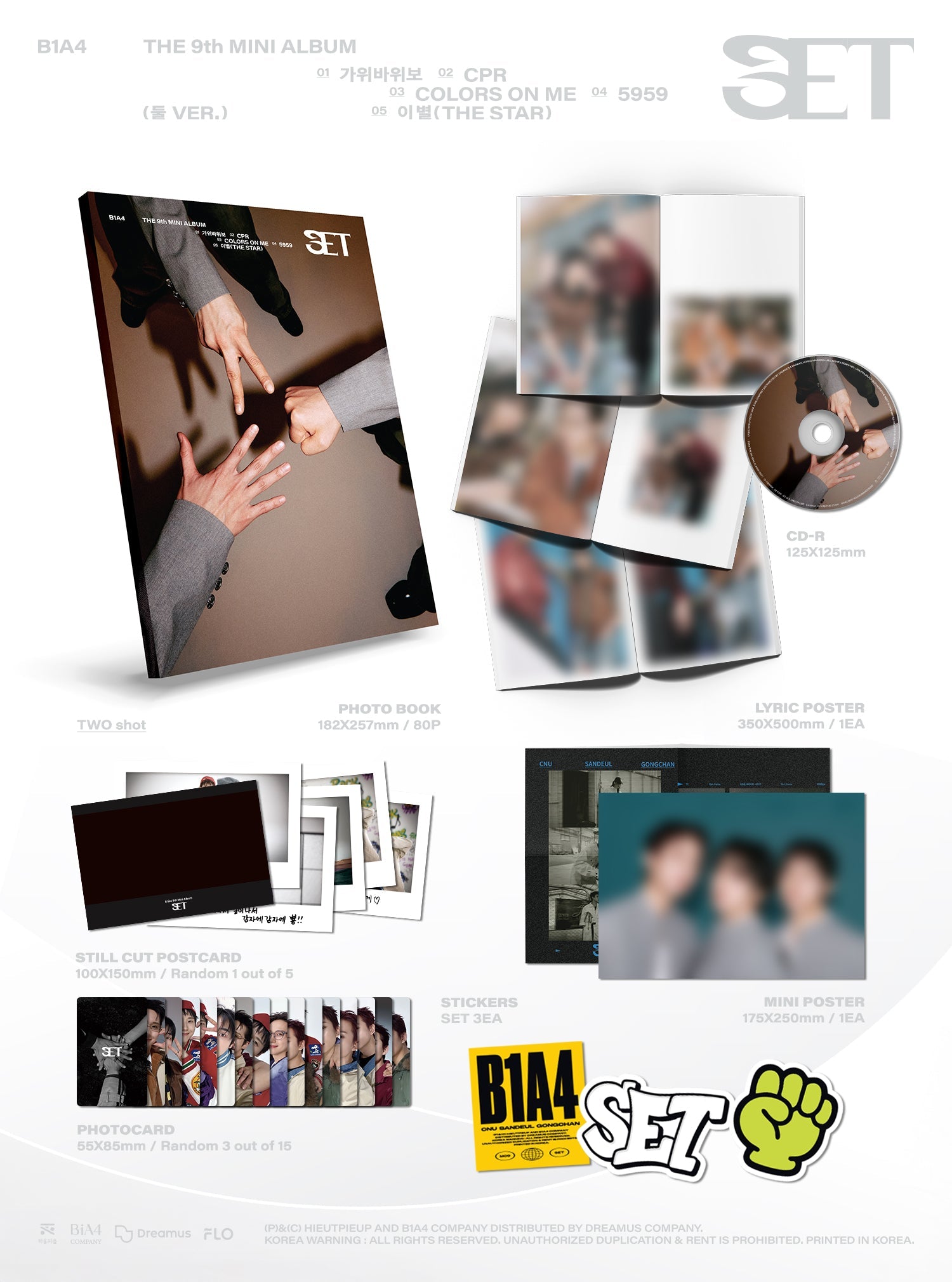 [Album]B1A4 9th Mini Album [2 / 둘 version] - product_vendor,