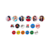babymonster - [hotsauce] babymonster random pin button set 1