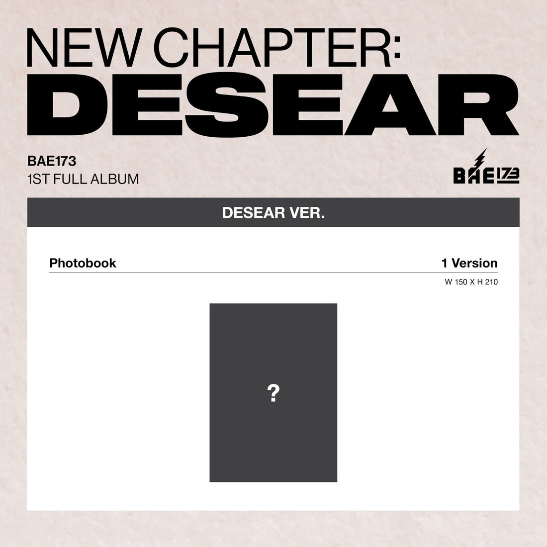 [Album]BAE173 (비에이이173) - NEW CHAPTER : DESEAR (Regular Album) - product_vendor,
