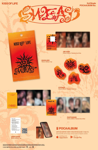 [Album]KISS OF LIFE - SWEAT (3rd Single) [POCAALBUM Ver.]-product_vendor, lowest price, EU shipping, Pre order benefit