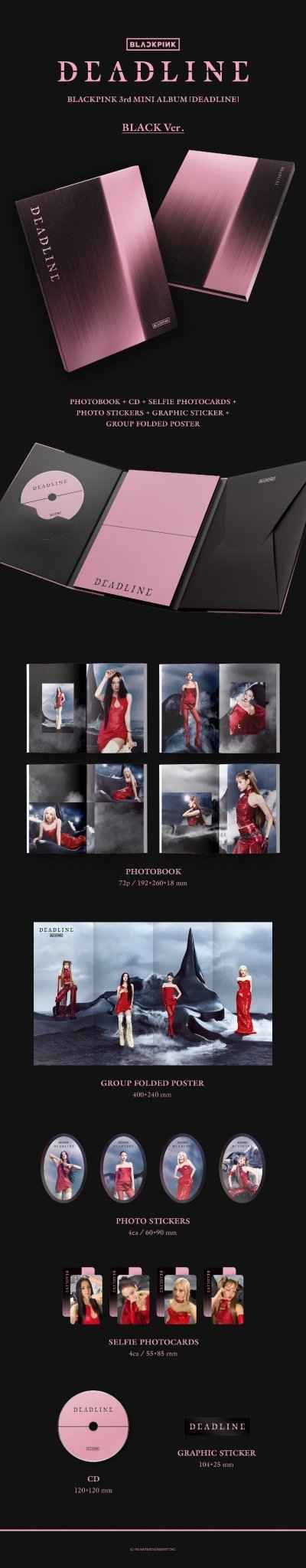 BLACKPINK – DEADLINE (3rd Mini Album) [2 versions set].