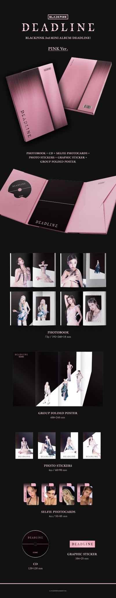 BLACKPINK – DEADLINE (3rd Mini Album) [Pink Ver.]