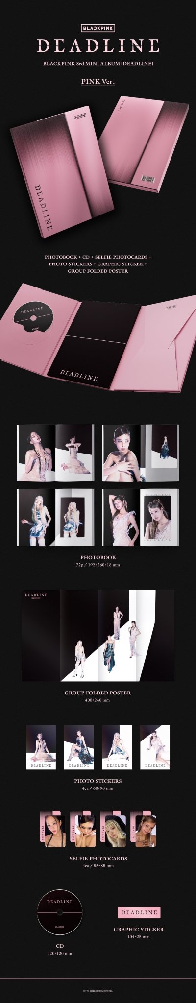[Album]BLACKPINK – DEADLINE (3rd Mini Album) [Pink Ver.] - product_vendor,