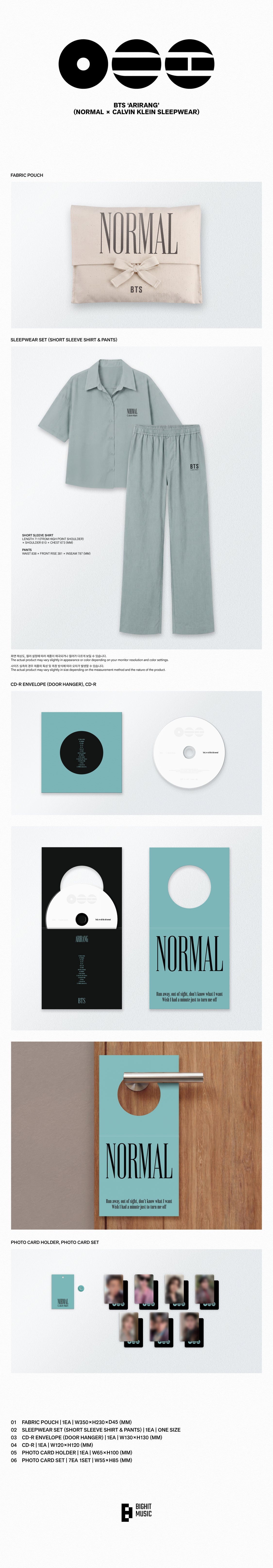 [Album]BTS - ARIRANG (NORMAL x CALVIN KLEIN SLEEPWEAR) (Limited Stocks)-product_vendor, lowest price, EU shipping, Pre order benefit