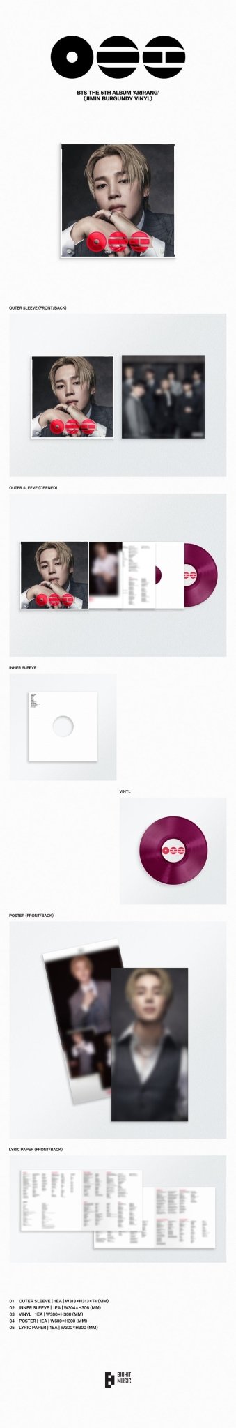 [Album]BTS - ARIRANG (Regular 5th Album) [Standard Vinyl / 8 versions set RANDOM] - product_vendor,