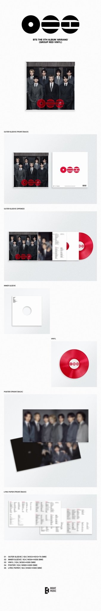 [Album]BTS - ARIRANG (Regular 5th Album) [Standard Vinyl / 8 versions set RANDOM] - product_vendor,
