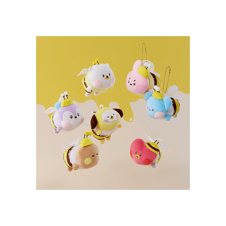 Bts - mini minini plush keyring honey bee 1