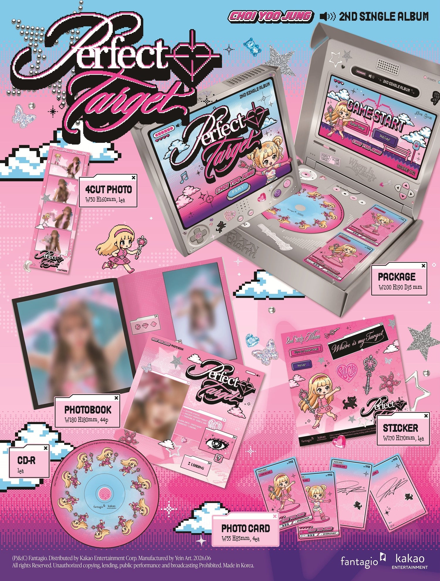 [Album][POB] CHOI YOOJUNG - Perfect Target (2nd Single Album)-product_vendor, lowest price, EU shipping, Pre order benefit
