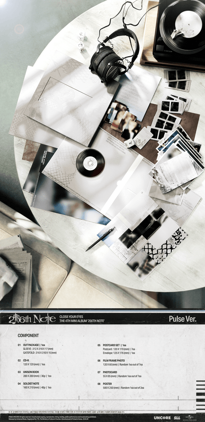 [Album]CLOSE YOUR EYES - 256th Note [Pulse Ver.]-product_vendor, lowest price, EU shipping, Pre order benefit
