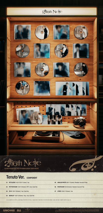 [Album]CLOSE YOUR EYES - 256th Note [Tenuto Ver.] [RANDOM]-product_vendor, lowest price, EU shipping, Pre order benefit