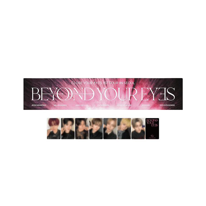 CLOSE YOUR EYES - [beyond your eyes] slogan towel 1