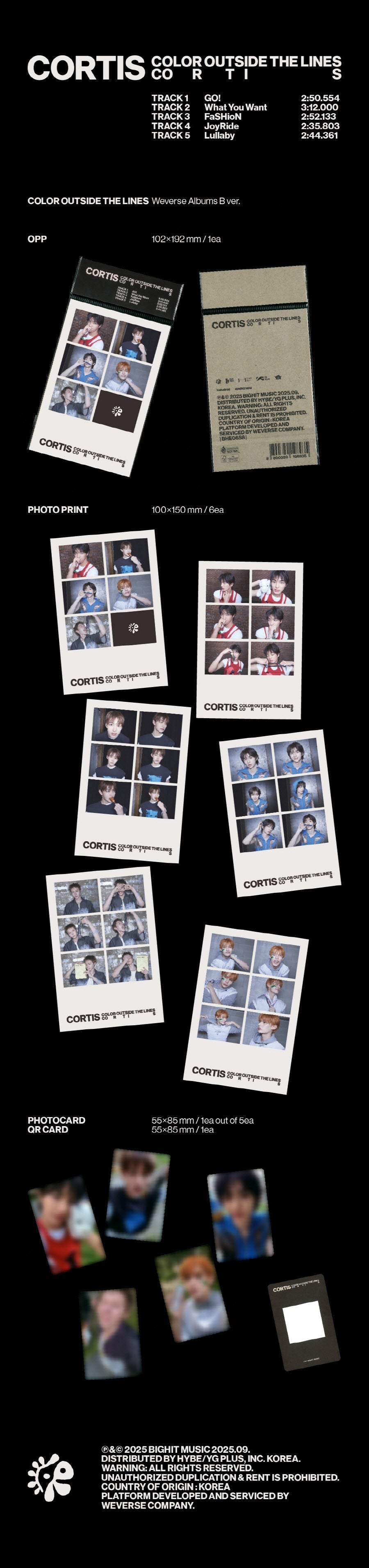 [Album]CORTIS - COLOR OUTSIDE THE LINES (The 1st EP album) [Weverse Albums Ver.] [RANDOM]-product_vendor, lowest price, EU shipping, Pre order benefit