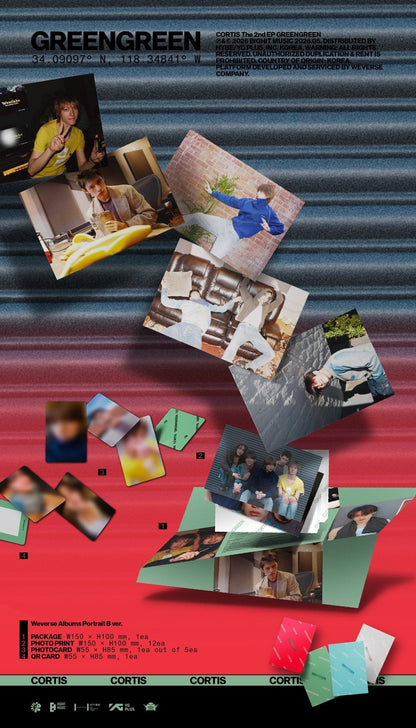 [Album]CORTIS The 2nd EP [GREENGREEN] (Weverse) [Portrait A/B Ver. / Panorama A/B Ver. / 4 versions set RANDOM] - product_vendor,