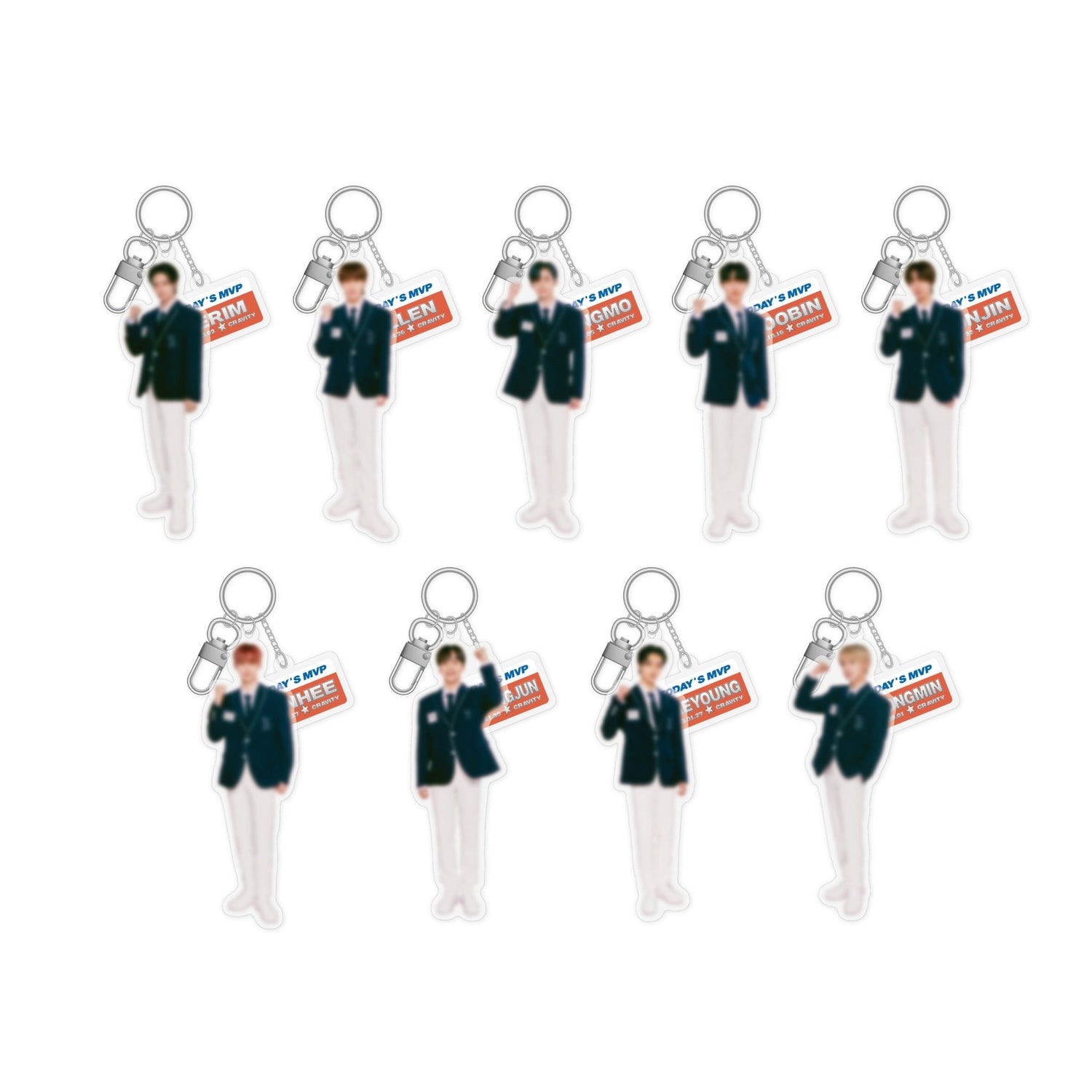 CRAVITY - cravity fan-con luvity games - acrylic keyring 1
