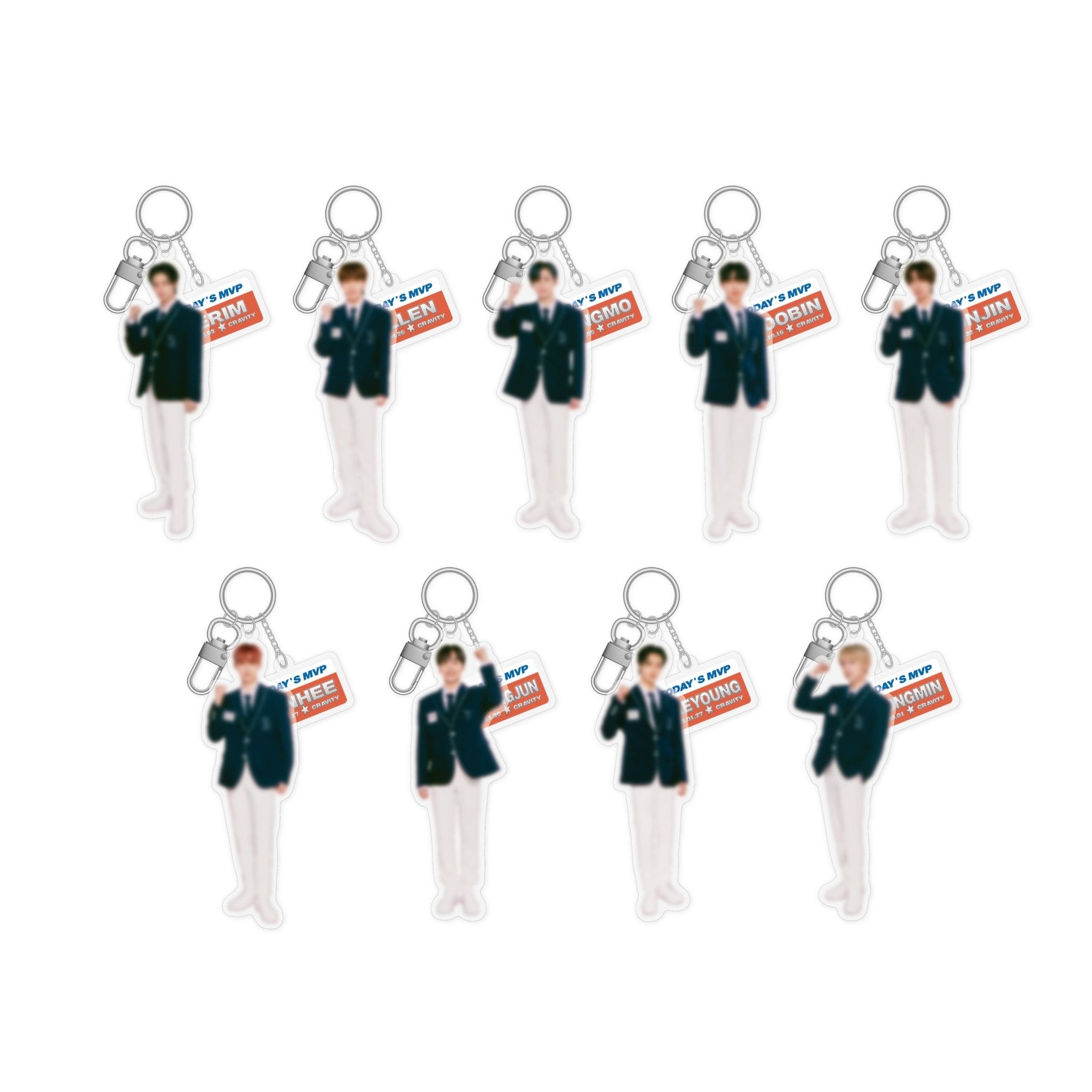 CRAVITY - cravity fan-con luvity games - acrylic keyring 1