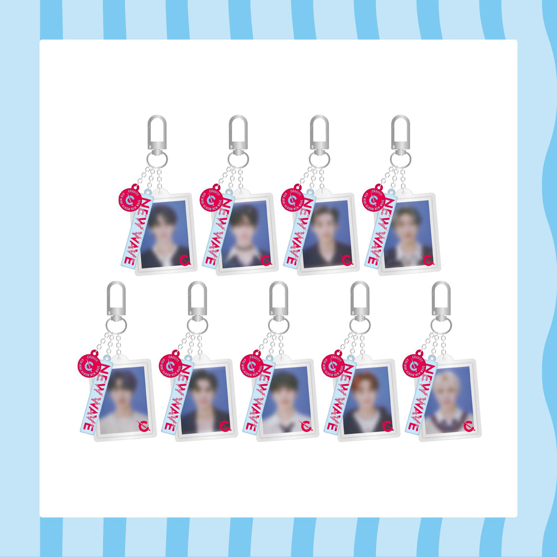 CRAVITY - cravity pop-up store new wave - id photo keyring 1