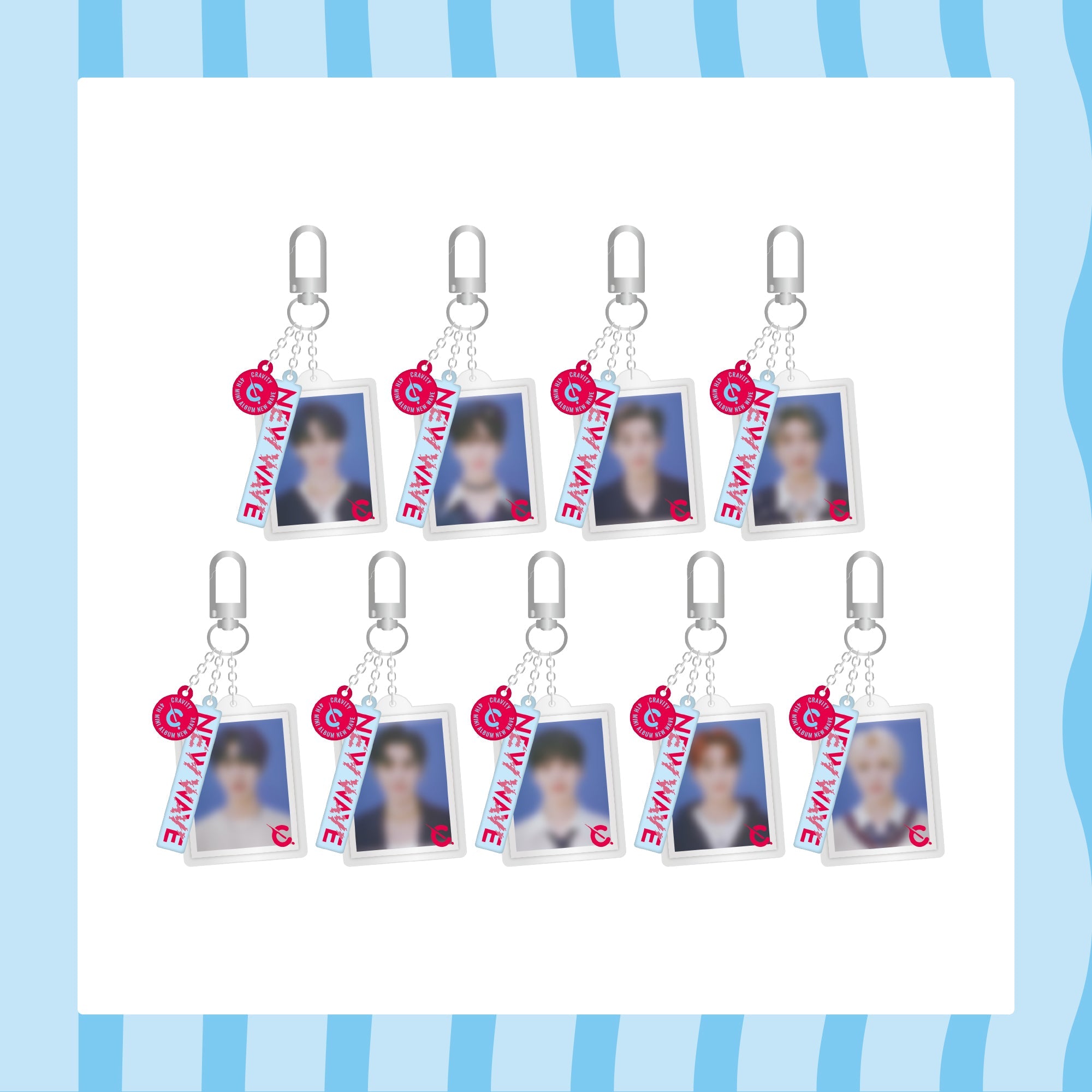 CRAVITY - cravity pop-up store new wave - id photo keyring 1