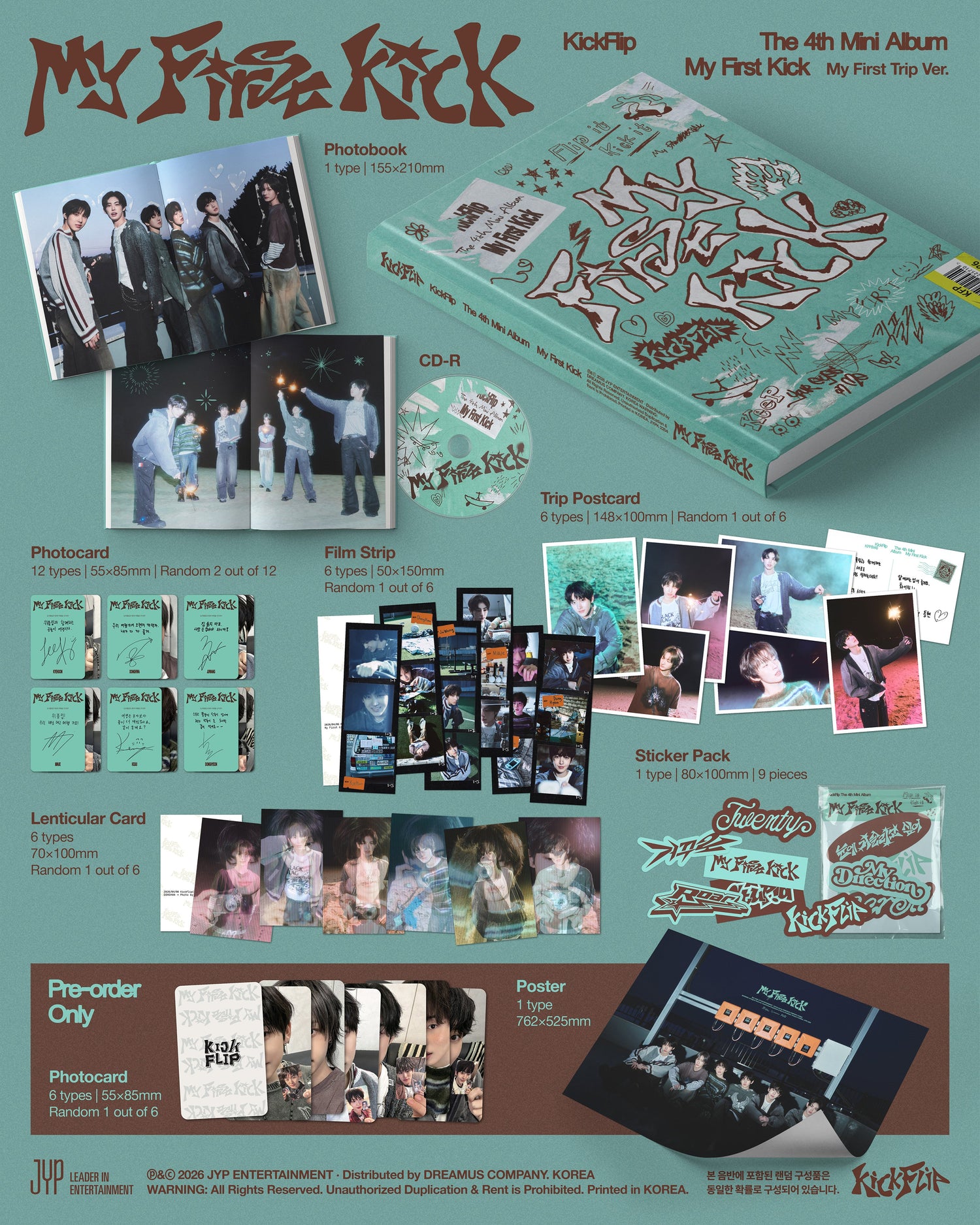 [Event Album][Donghyeon] KICKFLIP - My First Kick [My First Trip Ver.] [APPLE MUSIC] [LuckyDraw] [Facecall]-product_vendor,FULL lowest price, EU shipping, Pre order benefit