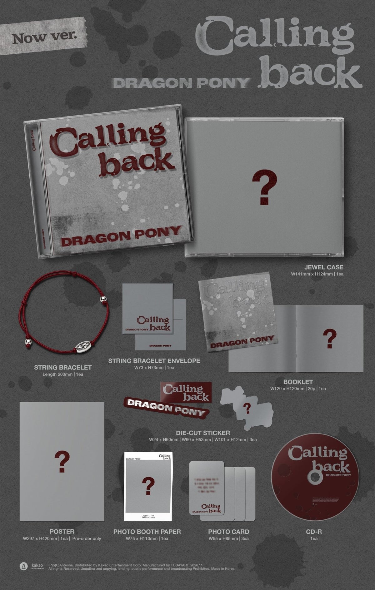[album]DRAGON PONY - Calling back (Single) [Now Ver.]-