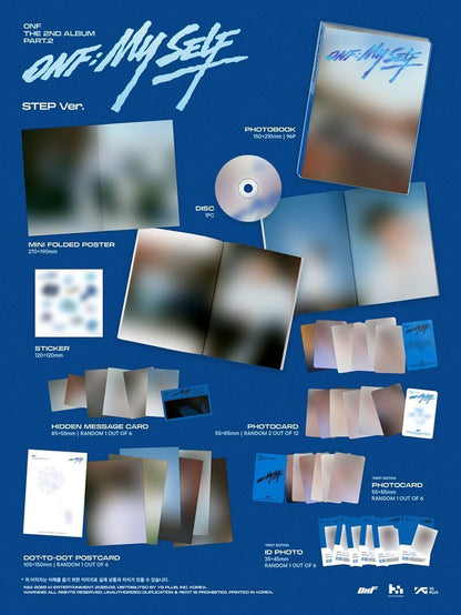 [Event Album][E-Tion] ONF - Part.2 [ONF:MY SELF] (The 2nd Album) [PHOTOBOOK Ver.] [RANDOM] [SOUNDWAVE] [Facecall]-product_vendor,