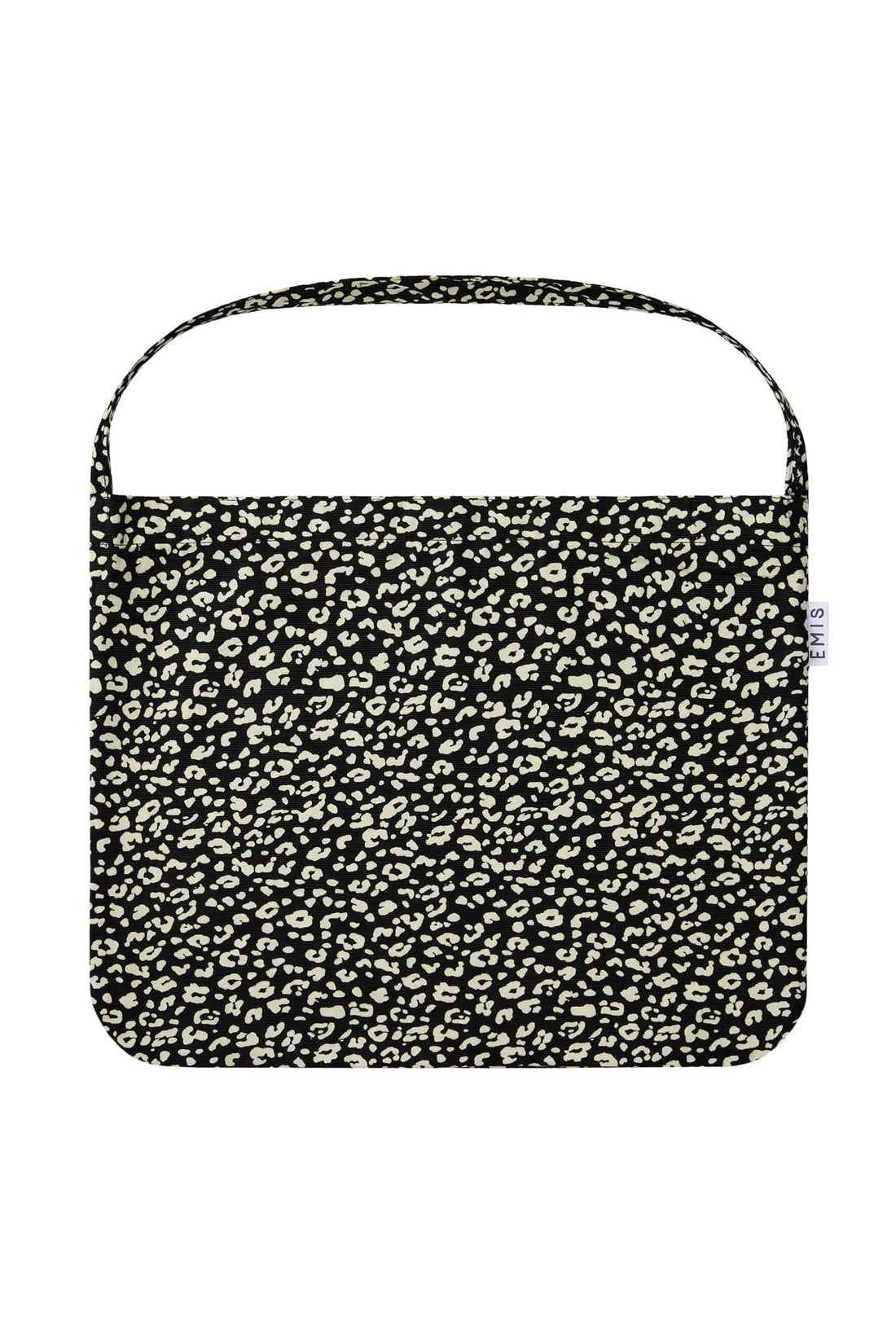 EMIS - 22y leopard corduroy eco bag-black 1