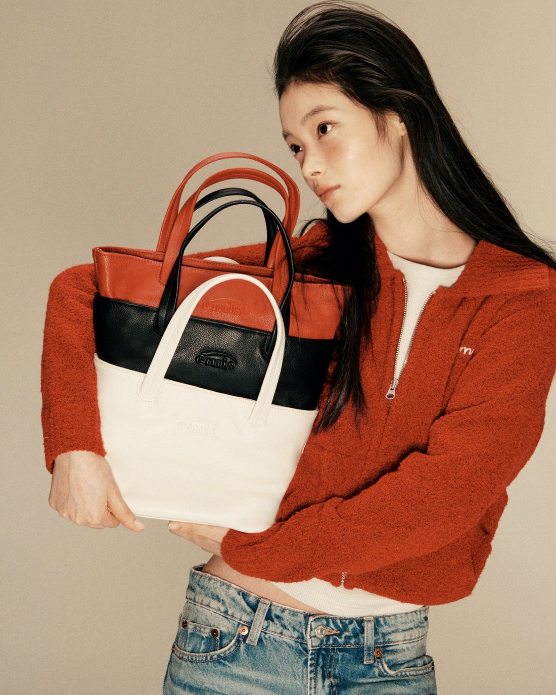 EMIS - grain tote bag-cream 1