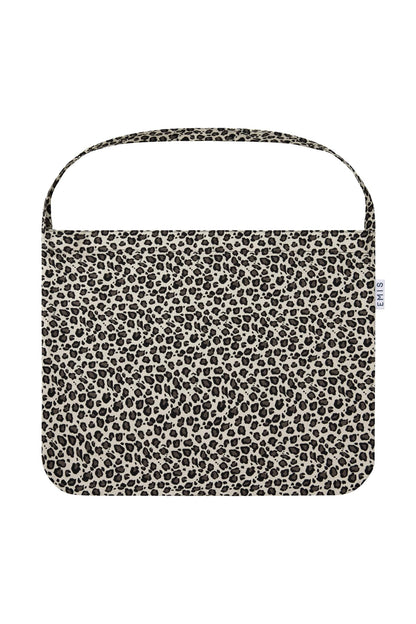EMIS - leopard corduroy eco bag-white 5