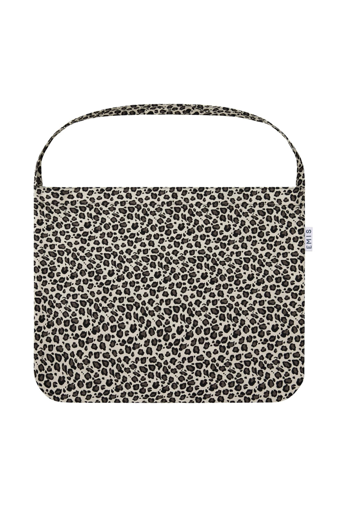 EMIS - leopard corduroy eco bag-white 1