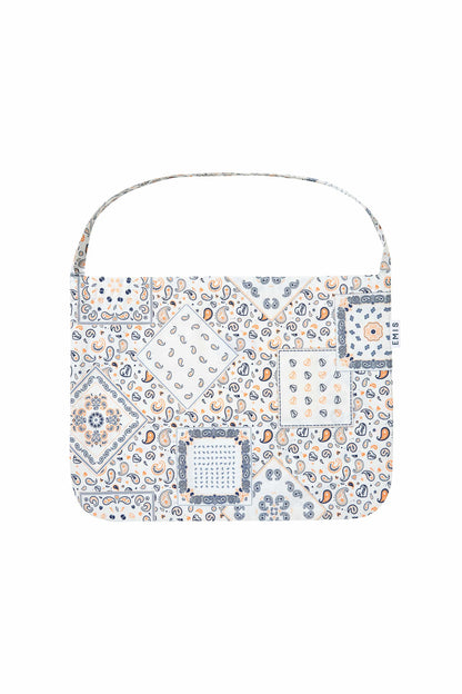 EMIS - logo paisley eco bag-white 2
