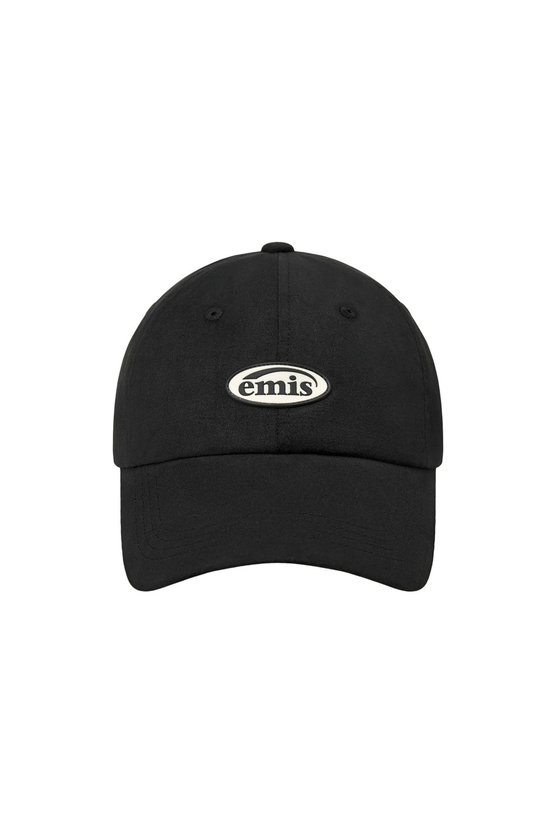 EMIS - mini rubber patch brushed ball cap-black 1