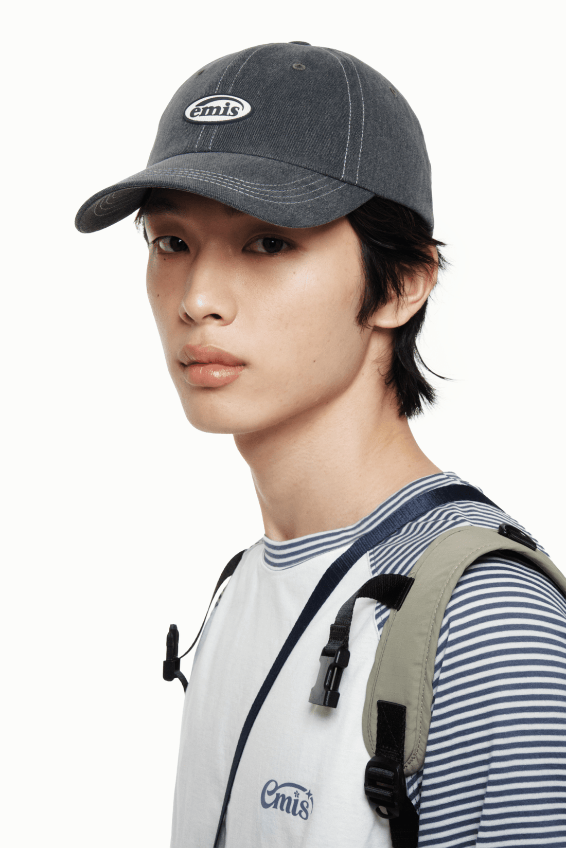 EMIS - mini rubber patch pigment ball cap-black 1