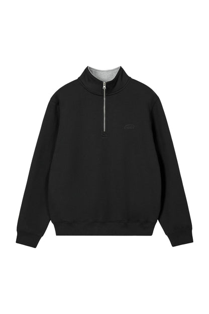 EMIS - mono logo half-zip sweatshirt-black 2
