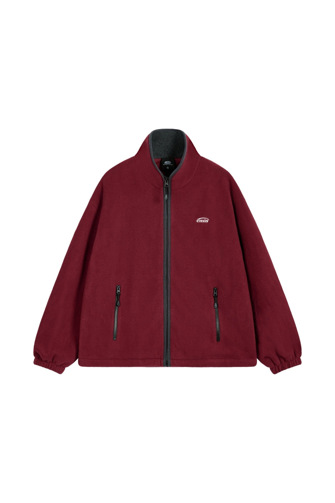 EMIS - new logo fleece jacket-red 2