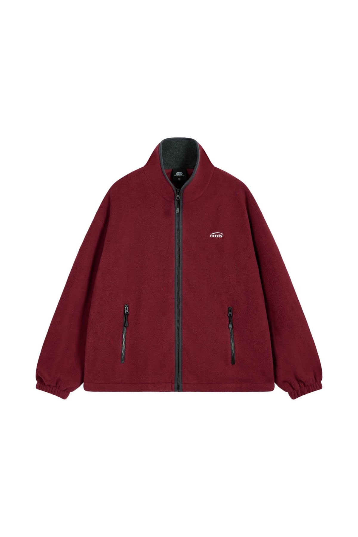 EMIS - new logo fleece jacket-red 2
